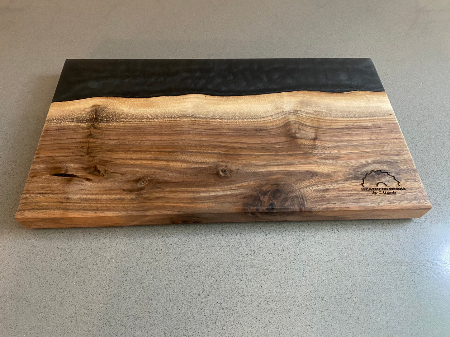 Black Walnut and Epoxy Charcuterie/Cutting Board