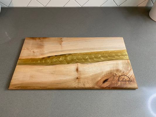 Maple Wood and Epoxy Charcuterie Board